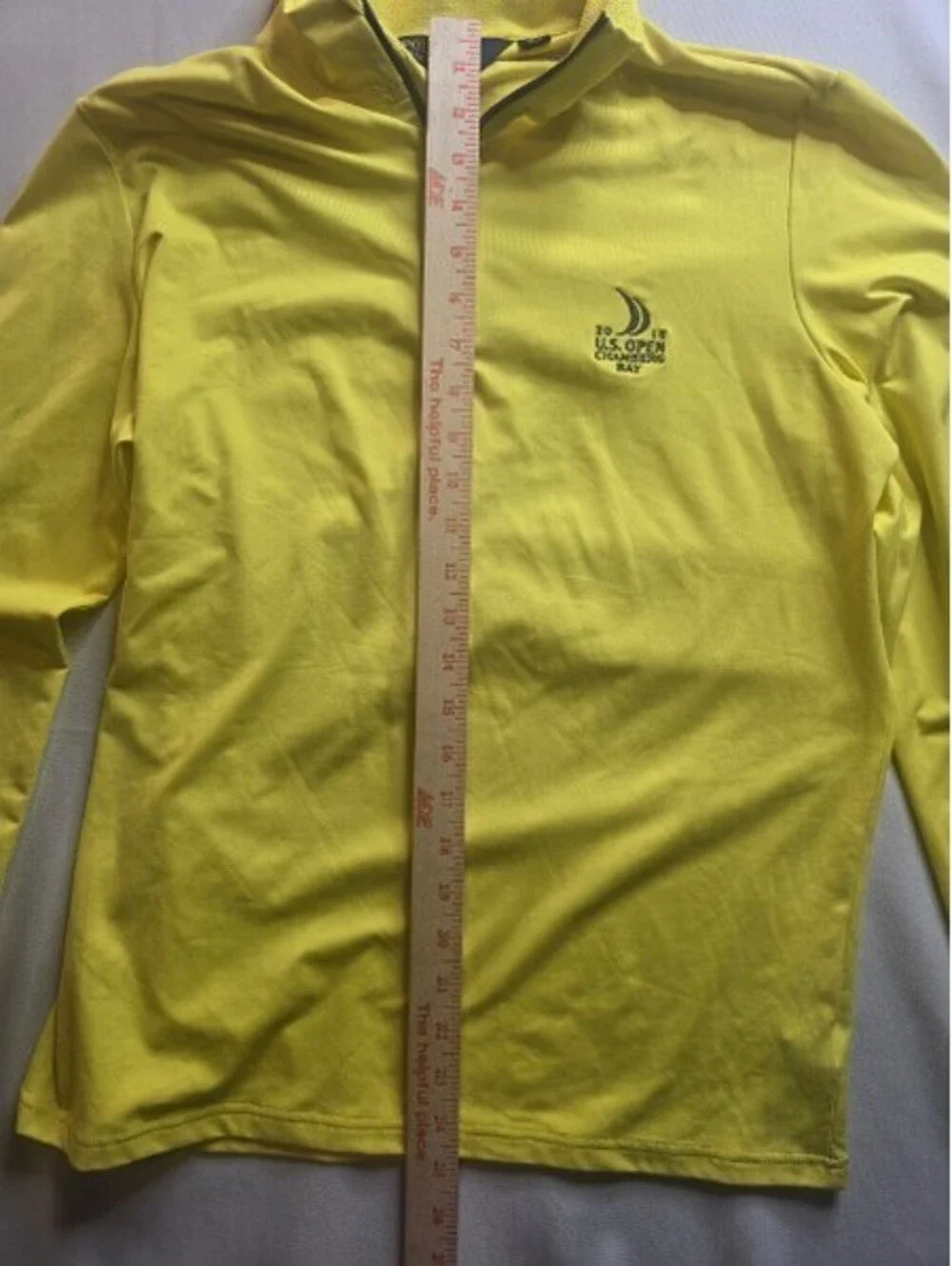 Polo Golf Ralph Lauren Yellow 2015 U.S. Open Chambers Bay Long Sleeve Pullover